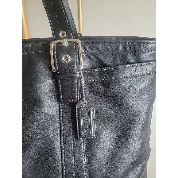 2007 Coach Leather Executive Carry All F11203 Bag Black - Picture 2 of 13